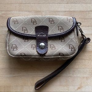 DOONEY & BOURKE LEATHER-TRIMMED WRISTLET